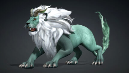 Alternative view of Thunder King Lion